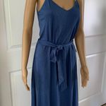 Majestic FILATURES Stretch Linen Spaghetti-Strap Dress With Soft Tie Photo 6