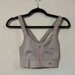 SHEFIT Sports Bra size small Pink Blush Gold Zip Front Women's sports bra Photo 3