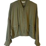 BB Dakota Jack by  Olive Full Zip Dolman Sleeves Jacket Women Sz M Photo 0