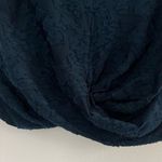 ZARA Navy Blue Sheer Floral Lace Top Photo 3