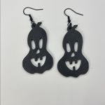Pumpkin Earrings – Festive Fall & Halloween Jewelry Black Photo 1