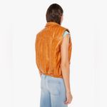 MOTHER Huff and Puff Faux Leather Vest Photo 1