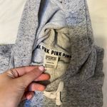 Pink Brand Grey and White Crop Hoodie Photo 1