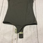 Free People Intimately Square Neck Bodysuit in Dark Green Size Medium Photo 5