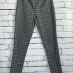 Calvin Klein Plaid Ankle Dress Pants Slim Fit Stretch Gray Women’s 2 Workwear Photo 0