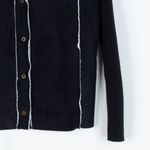 By Design‎ Sport Suede Sweater Jacket Size Large Black Photo 2