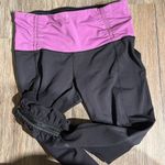 Lululemon  Black Scrunch Ankle Leggings Sz 6 Photo 3