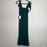 Show Me Your Mumu | Claire Midi Dress in Emerald Chiffon Size Medium NWT Photo 9