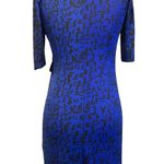 Taylor Blue Black Abstract Sheath Dress Size 2 Photo 6