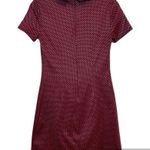 Forever 21 Red Peter Pan Collar Short Sleeve Shift Dress Size Small Photo 1