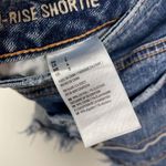 American Eagle  Woman's Sz 4 Hi-Rise Shortie Distressed Denim‎ Cut Off Shorts Photo 4