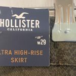 Hollister NWT Mini Skirt Size 9 29 Denim Cut Off Jean Snake Ultra High Rise Photo 12