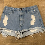 Show Me Your Mumu  Distressed Jean Shorts Size 28 Photo 0