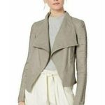 Lamarque Taupe Brenda Leather Moto Jacket S Photo 0