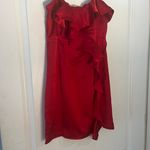 Hello Molly Red Satin Mini Dress Photo 1