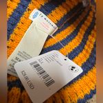 Free People Stripe It Up Cool Down Beanie in Varsity Orange OS NWT Retail $28 Photo 3