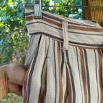 Free People Women's Striped Linen Blend Ankle Pants Size 2 Photo 4