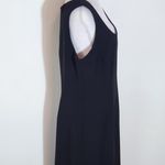 Chadwick's Black Sleeveless Sheath Dress Size 12 Classic Little Black Dress Photo 3
