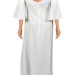 Sancia The Celena Cold Shoulder Dress Off White Size M Photo 2