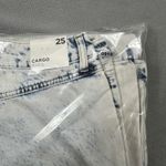 Forever 21  Premium Denim Cargo Jeans 25 Women Light Relaxed Fit Straight Leg Y2K Photo 7