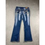 Ariya Jeans  Women Junior 11 12 Bootcut Flare Low Rise Embellished Stone Wash Y2K Photo 9