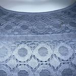 The Limited  Gorgeous Steel Blue Lace Crochet Sleeveless‎ Top NWOT Size S Photo 4