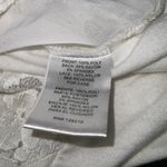 Willi Smith White Lace Willie Smith Overlay Short Cap Sleeve Boat Neck Casual CareerTop M Photo 8