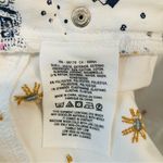 Pilcro Anthropologie  embroidered white denim shorts. Size 26 Photo 2