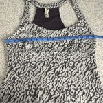 Free People  Racer Back Mini Dress Leopard Jersey Gray Women’s Large Photo 7