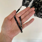 Free People NEW These Dreams Black Floral mini Long Sleeve Dress Size Small Photo 11