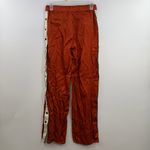 Scotch & Soda Popper Track Tear Away Satin pants rust orange women's S Small Photo 5
