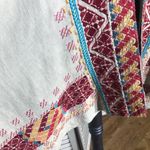 Johnny Was Kimono Cardigan Embroidered Boho Aztec Linen Multicolor Medium Photo 11