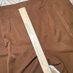 Chico's  Skimmer Sz 3(18) Brown Tencel Lyocell Blend‎ Pleated Crop Pants Plus Size Photo 7