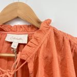 Cleobella NEW NWT  Phoenix Oversized Cotton Top XS Coral Orange Swiss Dot‎ Ruffle Photo 4