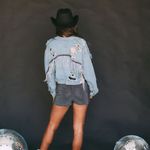 These Three Boutique Fringe Jean Jacket Photo 2