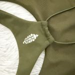 Free People  MOVEMENT | Smooth Moves Strappy Back Tank Olive Green Bra | Small Photo 5