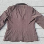 Rafaella  Padded Shoulder Pinstripe Blazer Jacket Photo 8