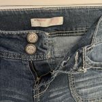 No Boundaries Vtg  Y2K Low Rise Womens Jeans Sz 9 Embroidered Sequin Patch Pocket Photo 2