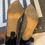 Bellini Black White Printed Heels Plaid Shoes Pumps 10 Photo 6