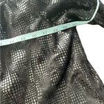 Chico's Women's Black Shiny Textured Leather Blazer Jacket Noire Shine outerwear Photo 8