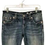 Miss Me Dark Blue Embellished Jeans WORN ONCE Size 27”x31” Photo 5