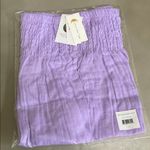 Lavender Smocked shorts. Bohemian style Purple Photo 0