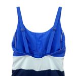Athleta Coastline One Piece Swimsuit Cerulean Blue Colorblock Size Large Swim Photo 5