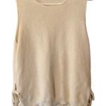 Madewell  side tie sleeveless sweater rich cream large‎ G3619 Photo 0