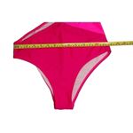 SheIn  One‎ Shoulder Hot Pink Cut Out Swim 1pc Swimsuit sz MEDIUM Photo 10