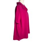 Catherines  Short Sleeve Polo Shirt 14 Pink Buttons Collared Stretch Knit Photo 4