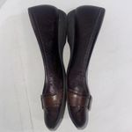 Nurture Brown Leather Ballet Flats Slip On Comfort Work Travel Minimalist Shoes Size 9.5 Photo 9