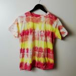 Gildan Tie Dye T Shirt Top Festival Short Sleeve Cotton Hippie Trendy Logo Womens S/M Photo 6