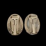 Kenneth Jay Lane Blue Oval Earrings Photo 2