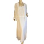 Studio I  CREAM SHIFT DRESS WITH SHEER JACKET & SEQUIN  EMBROIDERED ACCENTS (14) Photo 2